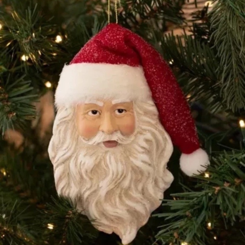 Santa Claus Ornament with Red Hat